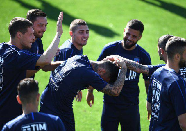 Italy Training Session And Press Conference
