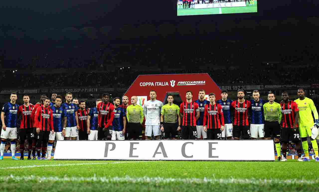 Derby Milan-Inter, messaggio per l'Ucraina