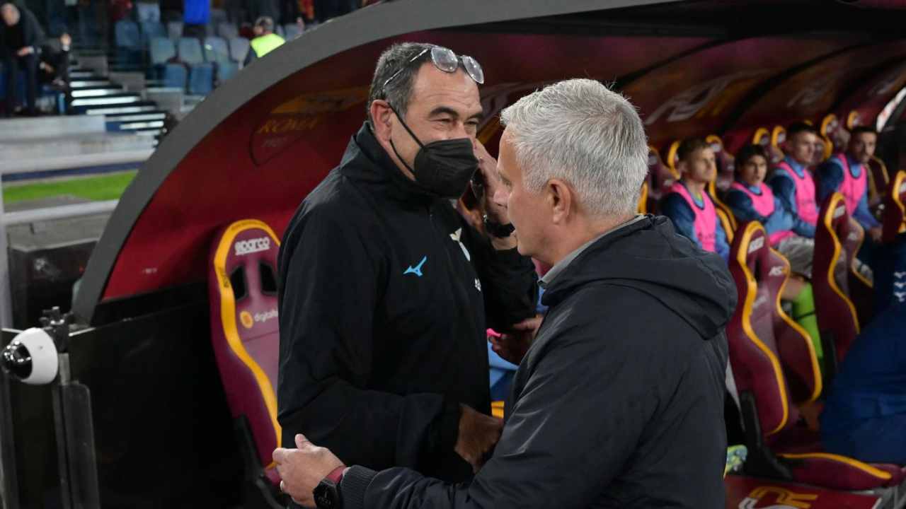 Sarri Mourinho derby ilcalcioignorante 20221108