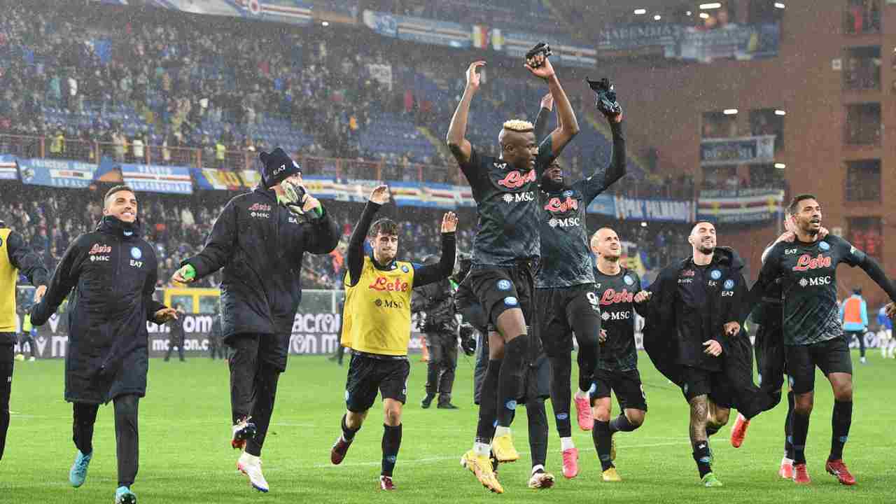 Il Napoli esulta - ilcalcioignorante 090123