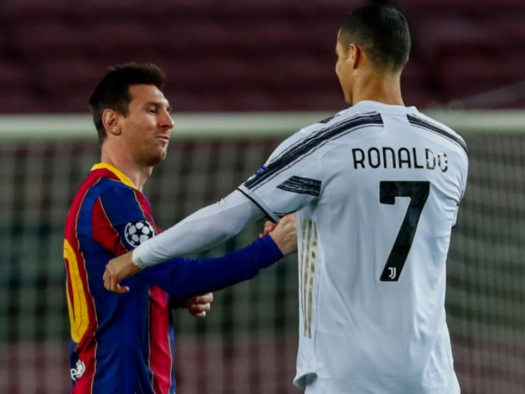 Messi e Ronaldo durante il loro ultimo scontro - ilcalcioignorante 070123